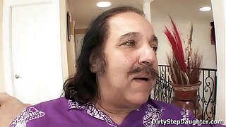 Highly successful man Ron Jeremy fucking his sweet teen stepdaughter Lynn Love
