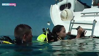 SUGARBABESTV: Underwater Greek porno