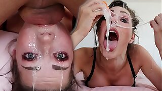 Sloppy Upside Down Throat Fuck - Pouch Deep Facefucking with Young Amateur Teenage -  Shaiden Rogue